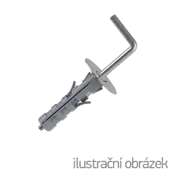 Kołek rozporowy HPK-L 8x40, z hakiem prostym, nylon - 1